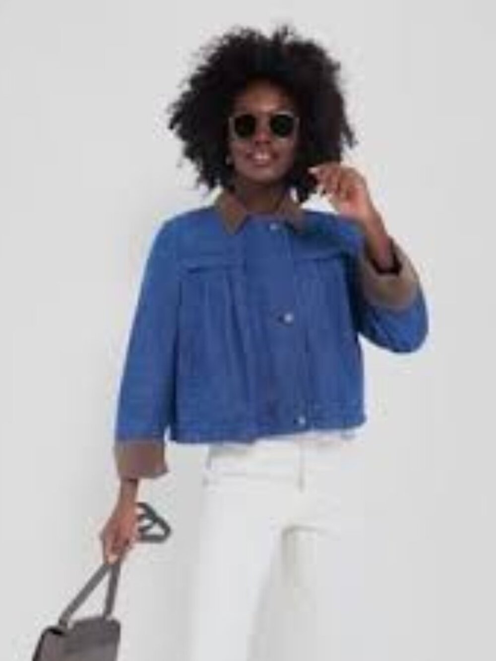Tuckernuck cropped Connolly Denim Jacket; size Large